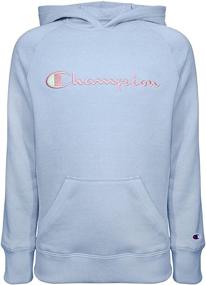 img 4 attached to 👚 Champion Heritage Sweatshirt: Stylish Active Girls' Clothing in Rasberry
