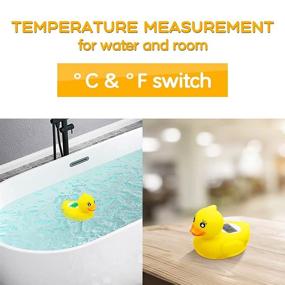 img 1 attached to Floating Rubber Duck Bath Thermometer for Infants with Temperature Warning - Water and Room Safety for Bathtub, Bath Pool - Includes 2 Rubber Ducks