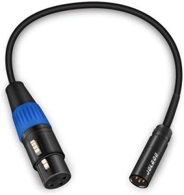 img 4 attached to 🔌 JOLGOO Mini XLR Male to XLR Female Adapter Cable - Perfect for BMPCC 4K Camera and Video Assist 4K/Sharp 8K, 1 Feet