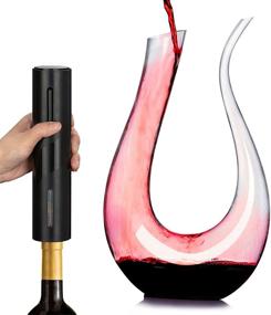 img 4 attached to 🍷 Wine Gifts Set 2021 - Perfect Wedding Gift for Couples, Deluxe Wine Decanter Set with Crystal Swan Decanter - Ideal Birthday Gift for Women