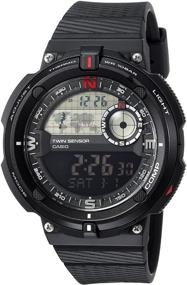 img 4 attached to мужские наручные часы Casio SGW600H с двойным сенсором