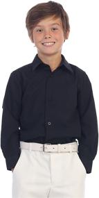 img 3 attached to 👔 Long Sleeve Solid Dress Shirt for Boys by Gioberti