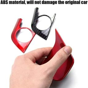 img 2 attached to XITER 3PCS ABS Carbon Fiber Steering Wheel Cover Molding Cover Trims Interior Decaration Sticker Accessories For Toyota Camry 2018 2019 2020 2021