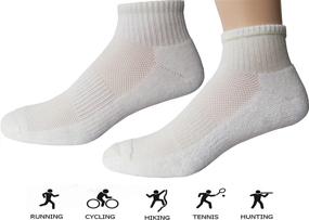 img 2 attached to 🧦 FORMEU Anti-Blister Moisture Wicking Athletic Cushion Cotton Socks for Women