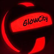 🏐 glowcity official size and weight glow-in-the-dark volleyball - light up volleyballs for kids, teens, and adults with 2 led lights and pre-installed batteries логотип