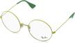 ray ban rx6392 eyeglasses yellow 53mm logo