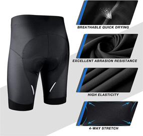 img 2 attached to 🚴 Ultimate Comfort and Performance: Men's Cycling Shorts with Coolmax Pad, Quick-Drying and Breathable, UPF 50+ Protection