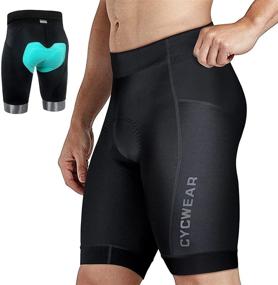 img 4 attached to 🚴 Ultimate Comfort and Performance: Men's Cycling Shorts with Coolmax Pad, Quick-Drying and Breathable, UPF 50+ Protection