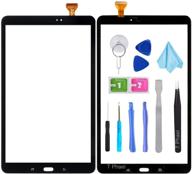 t phael black touch screen digitizer for samsung galaxy tab a 10.1 - glass replacement parts for t580 t585 sm-t580 sm-t585 2016 (no lcd) + tools kit & pre-installed adhesive logo