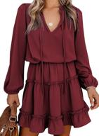 👗 ruffle casual dresses - happy sailed women's clothing for a fashionable look logo