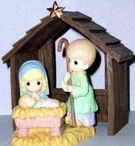 img 1 attached to Precious Moments Porcelain Nativity Set