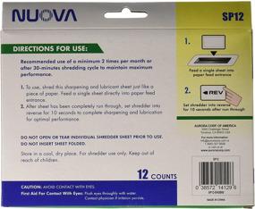 img 1 attached to 🔪 12 Count SP12 Shredder Sharpening & Lubricant Sheets by Nuova