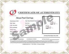 img 1 attached to 👂 Gold Plated Akoya Cultured Pearl Stud Earrings Set - AAA 8mm White Pearls in Cultured Pearl Setting