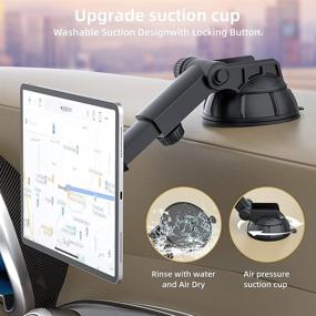 img 3 attached to 📱 PLDHPRO Magnetic Car Phone Tablet Holder: 360° Rotating Mount with Super Strong Magnet"