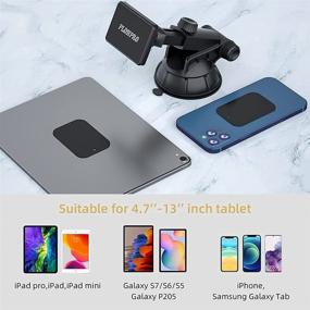 img 1 attached to 📱 PLDHPRO Magnetic Car Phone Tablet Holder: 360° Rotating Mount with Super Strong Magnet"