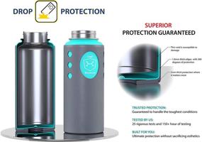 img 1 attached to 🚰 Water Bottle Silicone Sleeve Cover - Hydro Protector for Hydro Flask (Various Sizes & Colors)