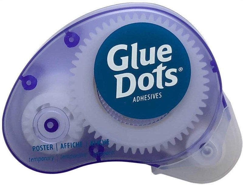 Glue Dots Project Pack, Includes 3 Dispensers, Each with 200 (.375 inch) Diameter Adhesive Dots, Permanent, Removable and Poster Adhesives (85111)