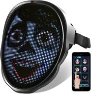 face transforming led mask programmable logo