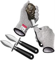 shucking cut proof resistant protection stainless logo