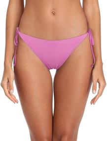 img 2 attached to 👙 Trendy Tie Side Bikini Bottoms for Women by RELLECIGA - Ideal Women's Clothing and Swimwear Option