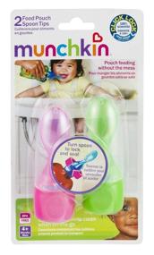 img 3 attached to Munchkin Click Lock Food Pouch Spoon Tips - 2 Ea (Colors May Vary): Convenient and Mess-free Feeding Solution