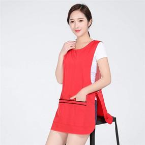 img 1 attached to Saien Hairdresser Stylist Sleeveless Workwear Hair Care in Hair Cutting Tools