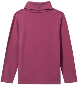 img 2 attached to 👚 UNACOO 2 Pack Turtleneck Long Sleeve Cotton Girls' Apparel