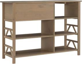 img 1 attached to Linon 86165GRY 01 KD U Media Center Driftwood