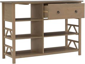 img 2 attached to Linon 86165GRY 01 KD U Media Center Driftwood