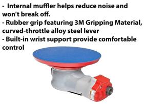 img 1 attached to High-Performance Air Powered Random Orbital Sander Non-Vacuum for Industrial Power & Hand Tools