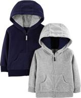 affordable and comfortable boys' clothing - simple joys carters 2 pack hoodies logo