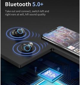 img 2 attached to 🎧 Идеальные беспроводные наушники TWS Bluetooth 5.0 T3 с микрофоном, шумоподавлением, трехмерным стереозвуком, спортивные Hi-Fi наушники, чехол для быстрой зарядки через USB C