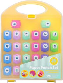 img 3 attached to 🎨 26pc Mini Paper Hole Punchers in a Convenient Case - Variety of Crafting Designs - Perfect Gift for Scrapbookers