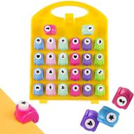 🎨 26pc mini paper hole punchers in a convenient case - variety of crafting designs - perfect gift for scrapbookers logo