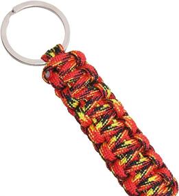 img 1 attached to 🔑 DaKuan 6 Pack Paracord Keychain Carabiner Set: Versatile Survival Gear for Outdoor Adventures