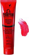 💄 окончательный красный бальзам dr. pawpaw для многоцелевого использования - без аромата для губ, кожи, волос, кутикулы, ногтей и финишной красоты - 25 мл (1 упаковка) логотип