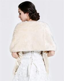 img 1 attached to 🌸 Stylish Jovono Women's Bridal Shawl: Perfect Wedding Accessories for Women