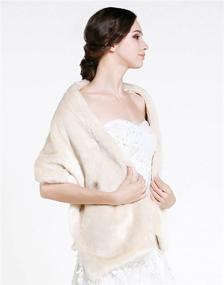 img 2 attached to 🌸 Stylish Jovono Women's Bridal Shawl: Perfect Wedding Accessories for Women