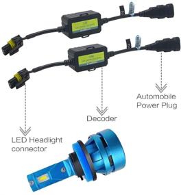 img 1 attached to 🔌 Комплект резистора против мерцания лампы головного света H11 H8 LED AnyCar Canbus, свободный от ошибок для декодера преобразования (H8/H11)