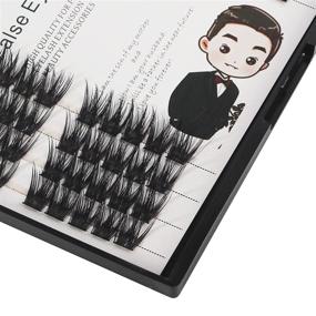 img 3 attached to Bodermincer 70 Clusters Individual Lashes Makeup D Curl Segmented Cluster Eyelash Home Eyelash Extension Super Soft (12MM) - Enhance Your Look!