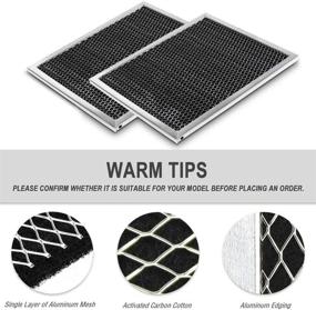 img 2 attached to 🔥 Cenipar Charcoal Odour Filter for Range Vent Hood (8.75" X 10.5" X 0.38") - 2 Pack