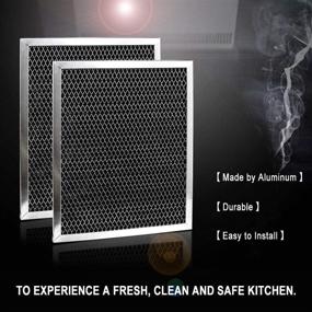 img 1 attached to 🔥 Cenipar Charcoal Odour Filter for Range Vent Hood (8.75" X 10.5" X 0.38") - 2 Pack