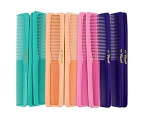 img 4 attached to 💇 Professional 7-Inch Hair Comb. Versatile Hair Cutting Combs for Barbers & Hairstylists. Fresh Mix 12-Pack Units.