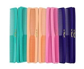 img 1 attached to 💇 Professional 7-Inch Hair Comb. Versatile Hair Cutting Combs for Barbers & Hairstylists. Fresh Mix 12-Pack Units.