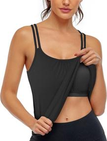 img 4 attached to Hibelle Workout Fashion Racerback Athletic Sports & Fitness for Other Sports