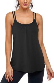 img 3 attached to Hibelle Workout Fashion Racerback Athletic Sports & Fitness for Other Sports