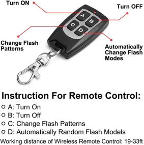 img 2 attached to TeddyTT Emergency Strobe Police Lights Bar: 27 Inch 6 Panel LED Wireless Remote Control Blue - Directional Traffic Advisor & Warning Flash Lights with Suction Mounting Bracket for Vehicles