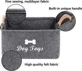 img 2 attached to 🐶 Geyecete Dog Toys Storage Bins - Neatly Organize Your Kids' Home with Style