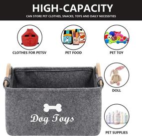 img 1 attached to 🐶 Geyecete Dog Toys Storage Bins - Neatly Organize Your Kids' Home with Style