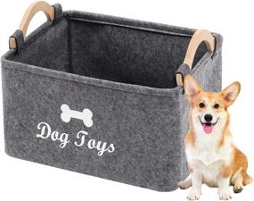 img 4 attached to 🐶 Geyecete Dog Toys Storage Bins - Neatly Organize Your Kids' Home with Style